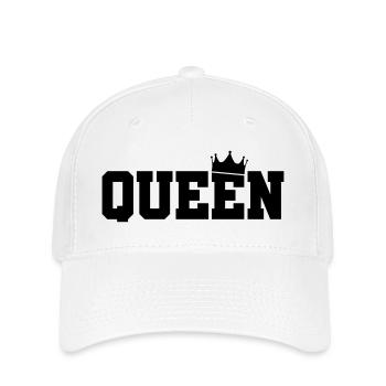queen - Flexfit Cap - white - Front