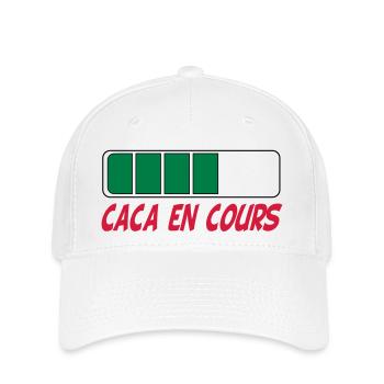 Caca en cours - Flexfit Cap - white - Front