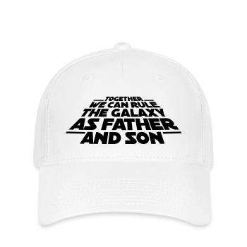 Together we can rule the galaxy as father and son - Casquette Flexfit - blanc - Devant