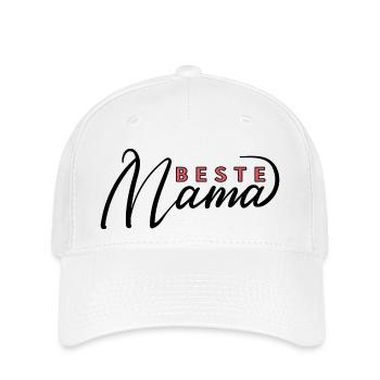 Beste Mama - Flexfit Cap - Weiß - Vorne