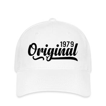 1979 birthday 46 years old, retro 1979 - Flexfit Cap - white - Front