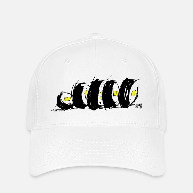 Roll in Love 1 - Flexfit Cap - Weiß