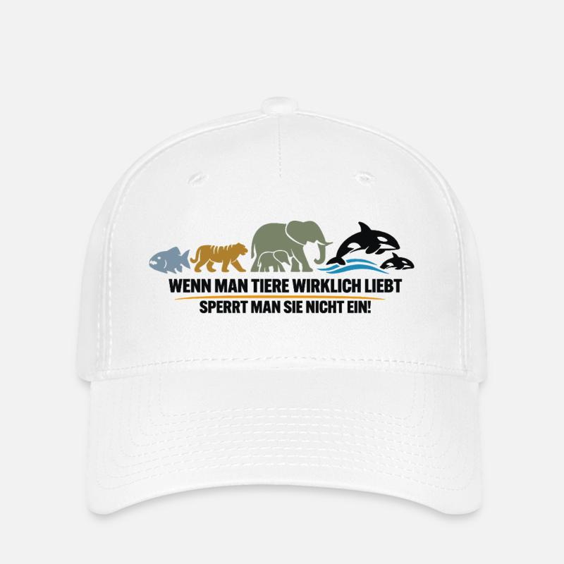 Liberté au lieu de cage - Casquette Flexfit - blanc