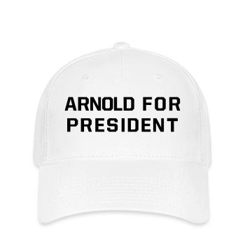 ARNOLD FOR PRESIDENT - Flexfit Cap - Weiß - Vorne
