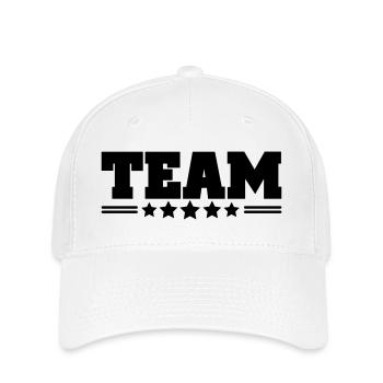 team - Casquette Flexfit - blanc - Devant
