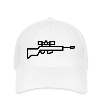 Scharfschütze - Flexfit Cap - Weiß - Vorne