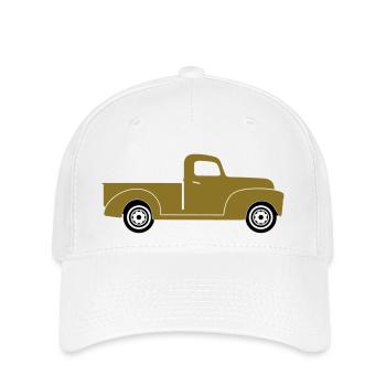 Pick-up Truck - Flexfit Cap - Weiß - Vorne