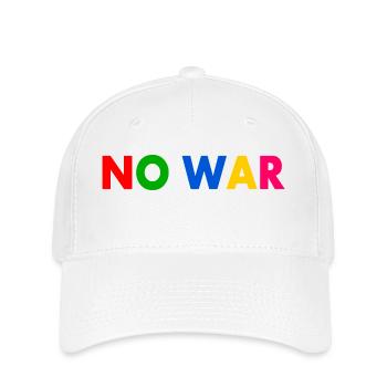 No war - Casquette Flexfit - blanc - Devant