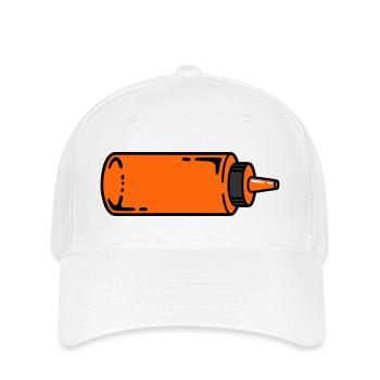 Bouteille de sauce BBQ Grill Ketchup Food Truck - Casquette Flexfit - blanc - Devant