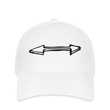 arrow - Flexfit Cap - white - Front