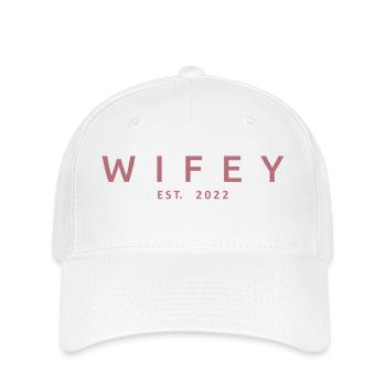 Wifey Est. 2022 Ehefrau to Be Verlobung Hochzeitsgeschenk - Flexfit Cap - Weiß - Vorne