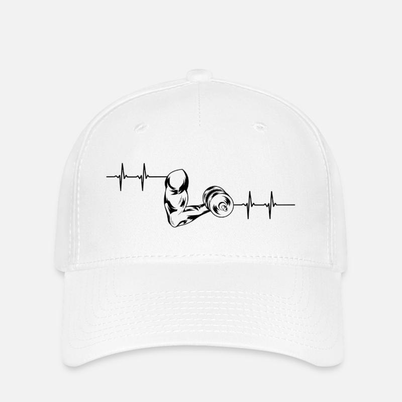 Biceps Pulse1 - Flexfit Cap - white