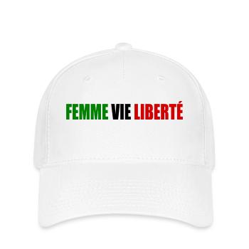 Femme vie liberte - Casquette Flexfit - blanc - Devant