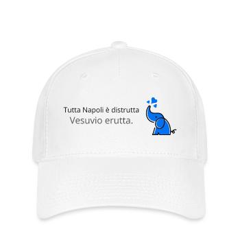 Mount Vesuvius - Flexfit Cap - white - Front