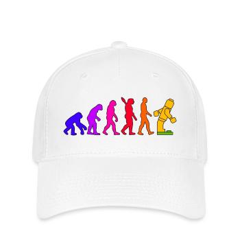 Brique de serrage Evolution Humanity Brique cloutée - Casquette Flexfit - blanc - Devant