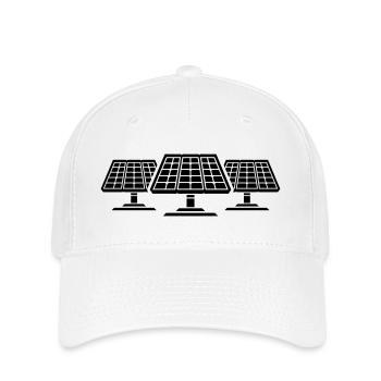 Solar PV Anlage Panele - Flexfit Cap - Weiß - Vorne