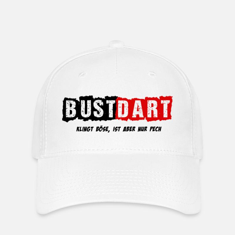 Dart, Darts, BustDart - Flexfit Cap - Weiß