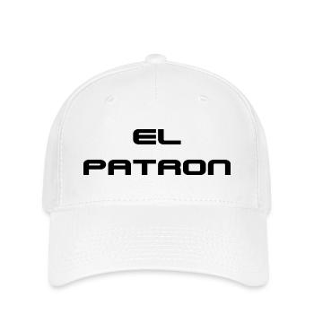 El Patron Lettering – Stylish Saying - Flexfit Cap - white - Front