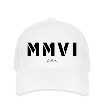 Année de naissance en chiffres romains Fabriqué en 2006 - Casquette Flexfit - blanc - Devant