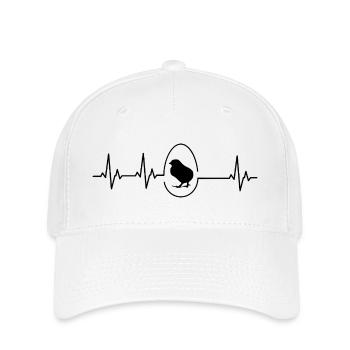 Fans de poulets - - Coq - Poussins - Casquette Flexfit - blanc - Devant