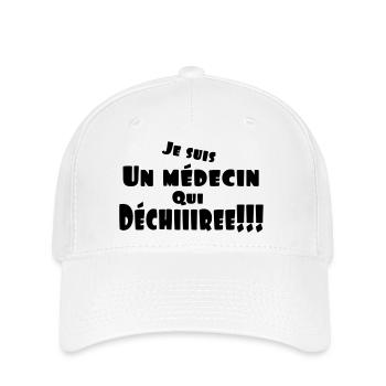un médecin qui déchire - Casquette Flexfit - blanc - Devant