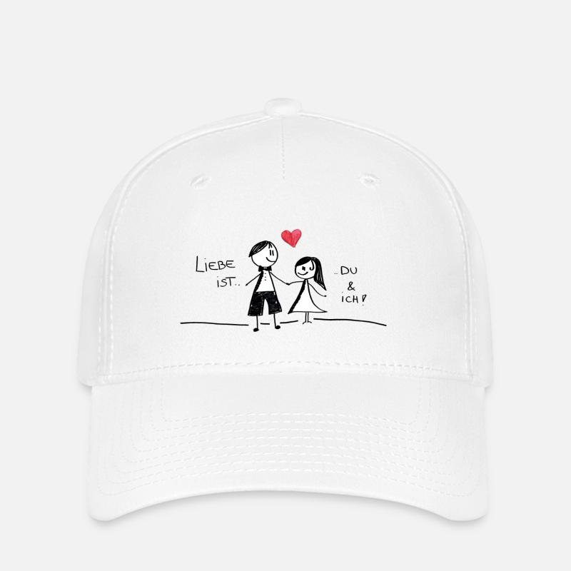 Love is ..._ RED - Flexfit Cap - white
