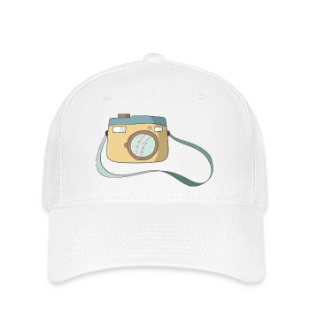 Kamera - Flexfit Cap - Weiß - Vorne