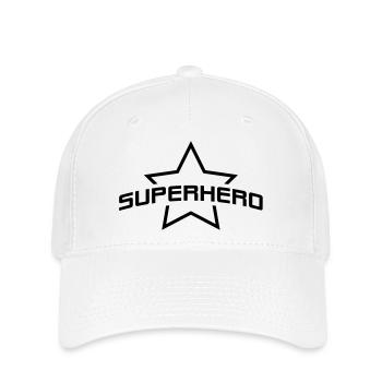 superhero__f1 - Casquette Flexfit - blanc - Devant