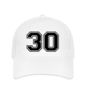30_number_30_(s31) - Flexfit Cap - white - Front