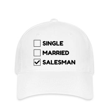 commercial / vente / vendeur / vendeuse - Casquette Flexfit - blanc - Devant