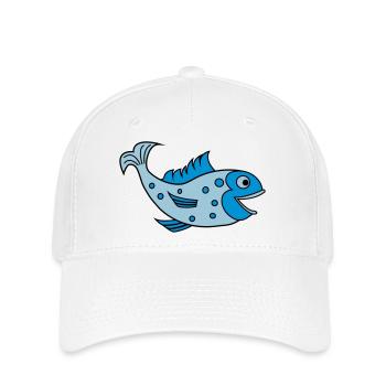 fisch - Casquette Flexfit - blanc - Devant