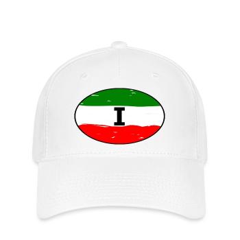 Autocollants Italie - Casquette Flexfit - blanc - Devant