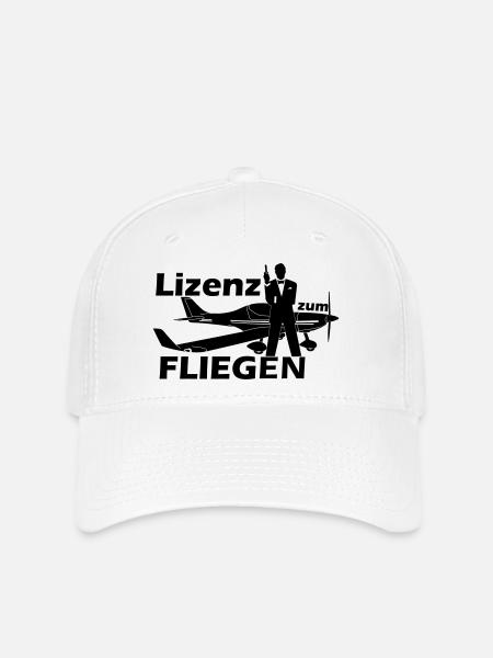 lizenz motorflug - Flexfit Cap - Weiß