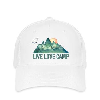 Live Liebescamp - Flexfit Cap - Weiß - Vorne