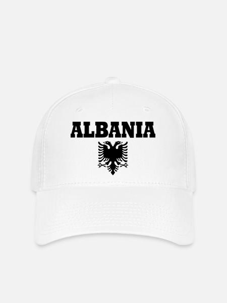 Albanien - Flexfit Cap - Weiß