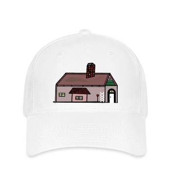 Ferme Village Rural Nord Allemagne Agriculteur - Casquette Flexfit - blanc - Devant