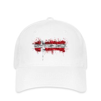 Danemark Europe Drapeau danois symboles nationaux norden - Casquette Flexfit - blanc - Devant