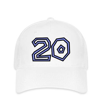 20. 20 JAHRE - Flexfit Cap - Weiß - Vorne
