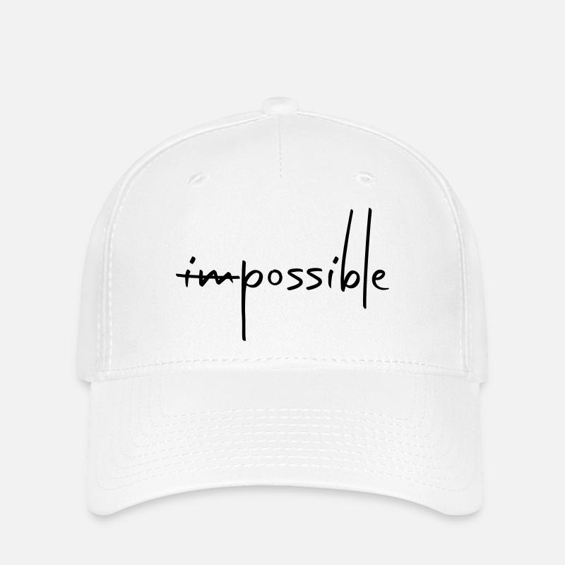IMPOSSIBLE POSSIBLE - Flexfit Cap - white