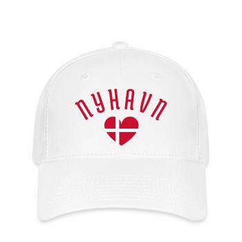 Nyhavn Danish Heart Design - Flexfit Cap - white - Front