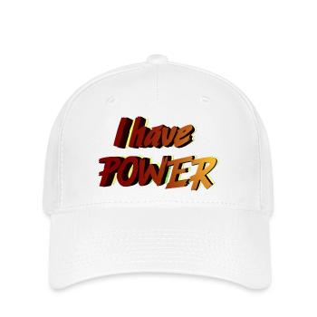 I Have Power - Casquette Flexfit - blanc - Devant
