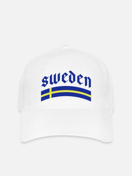 Schweden Fahne - Flexfit Cap - Weiß