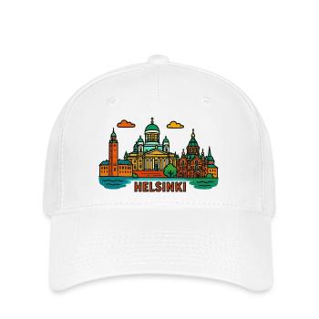 helsinki - Flexfit Cap - Weiß - Vorne