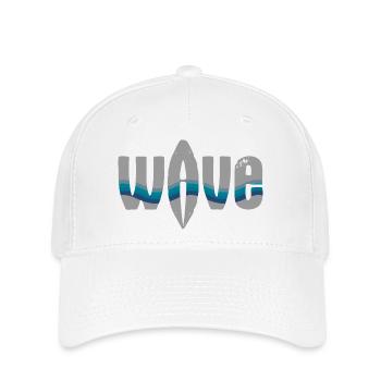 Sea Waves Surfer Design - Flexfit Cap - white - Front