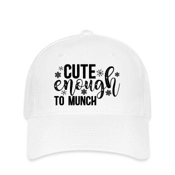 Süß genug zum Knabbern – süßes und verspieltes Design - Flexfit Cap - Weiß - Vorne