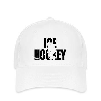 Classic hockey design – power and team spirit - Flexfit Cap - white - Front