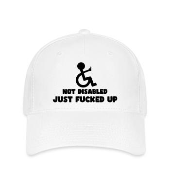 Nicht deaktiviert, einfach völlig verwirrt! # - Flexfit Cap - Weiß - Vorne