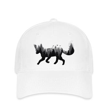 Renard & Forêt - Casquette Flexfit - blanc - Devant