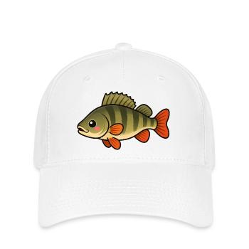 Cute Perch Kids Angeldesign - Flexfit Cap - Weiß - Vorne