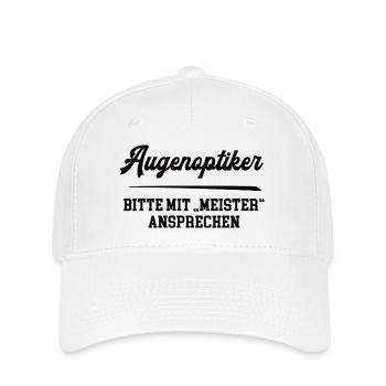 Augenoptiker Meister Prüfung Bestanden Augenoptik - Flexfit Cap - Weiß - Vorne